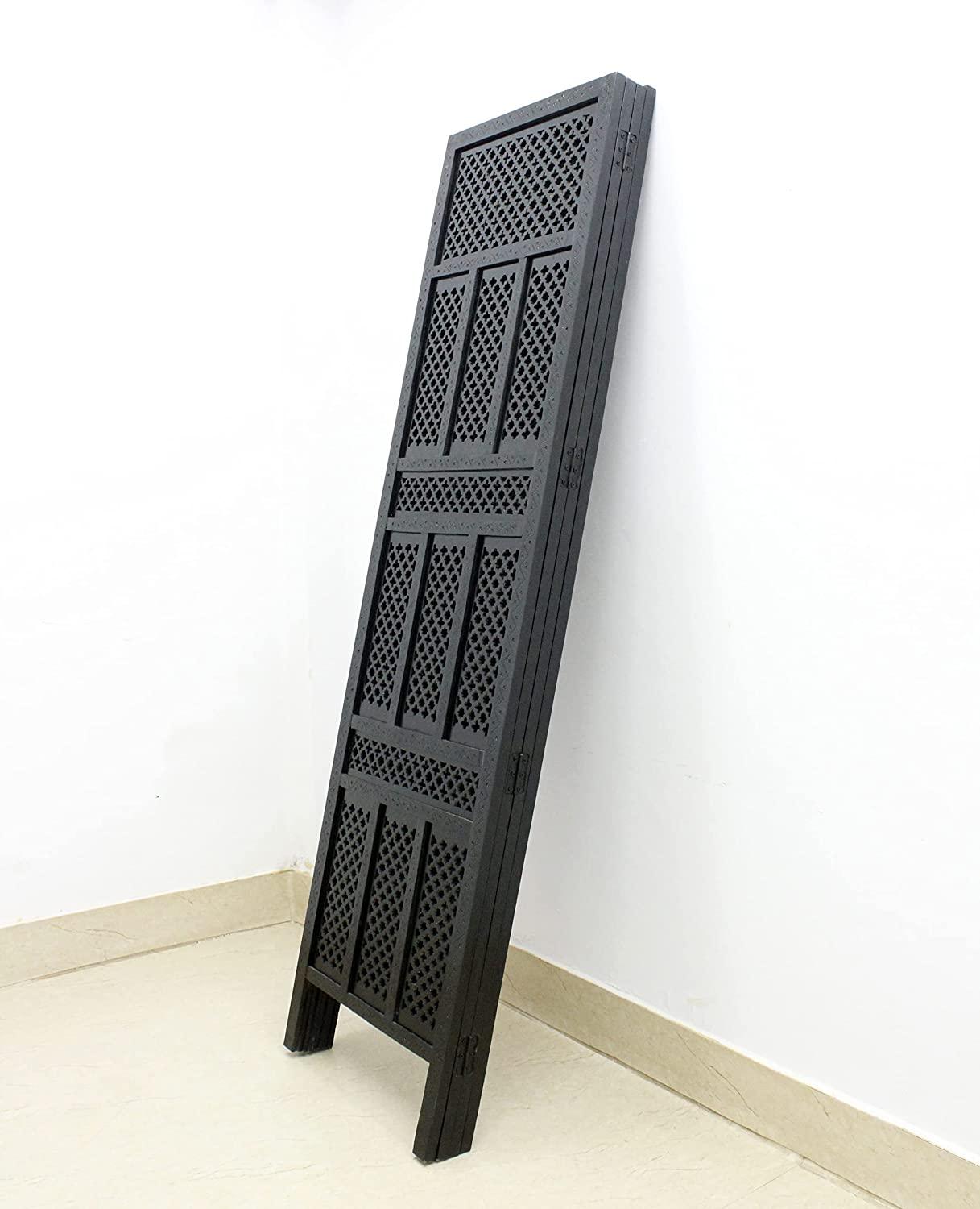 Wooden Handcrafted Partition Room Divider Separator for Living Room Office Partition Screen Room Divider Wood Partitions for Home Kitchen & Office - Ouch Cart