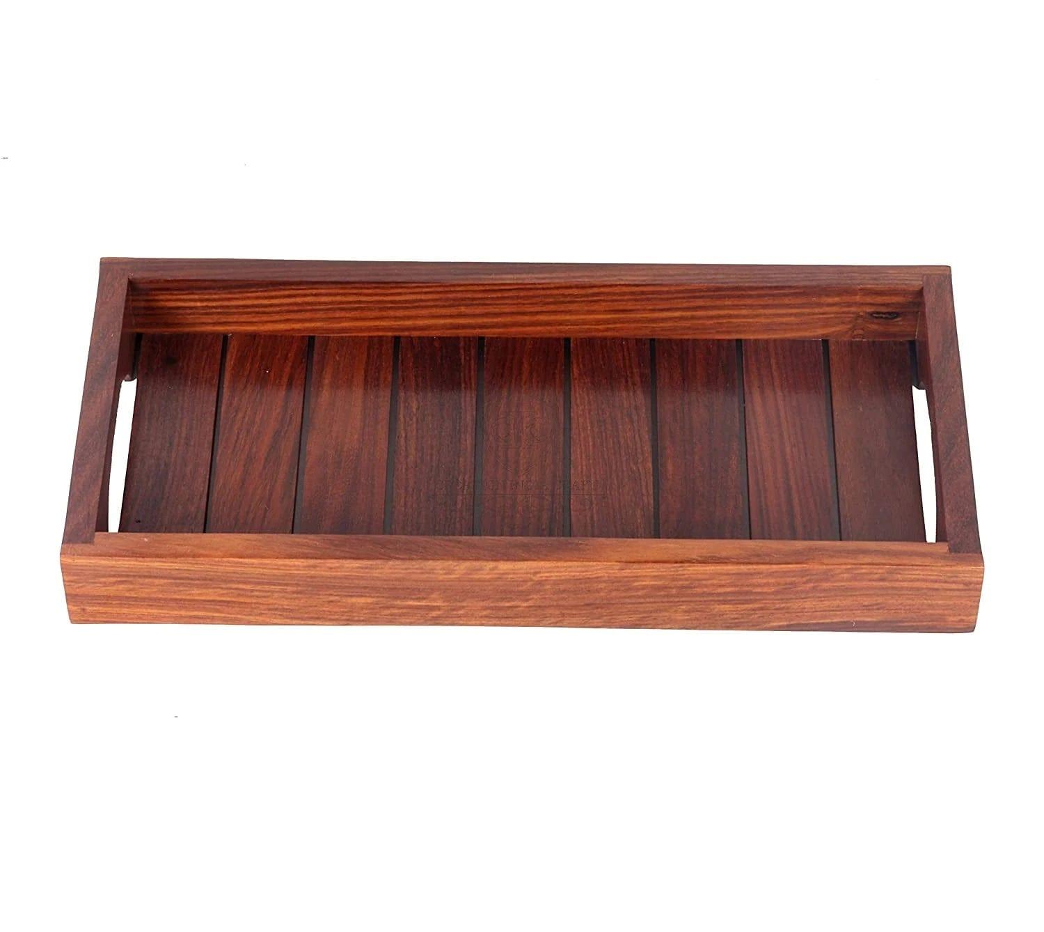 WOODEN SERVING TRAY - Ouch Cart