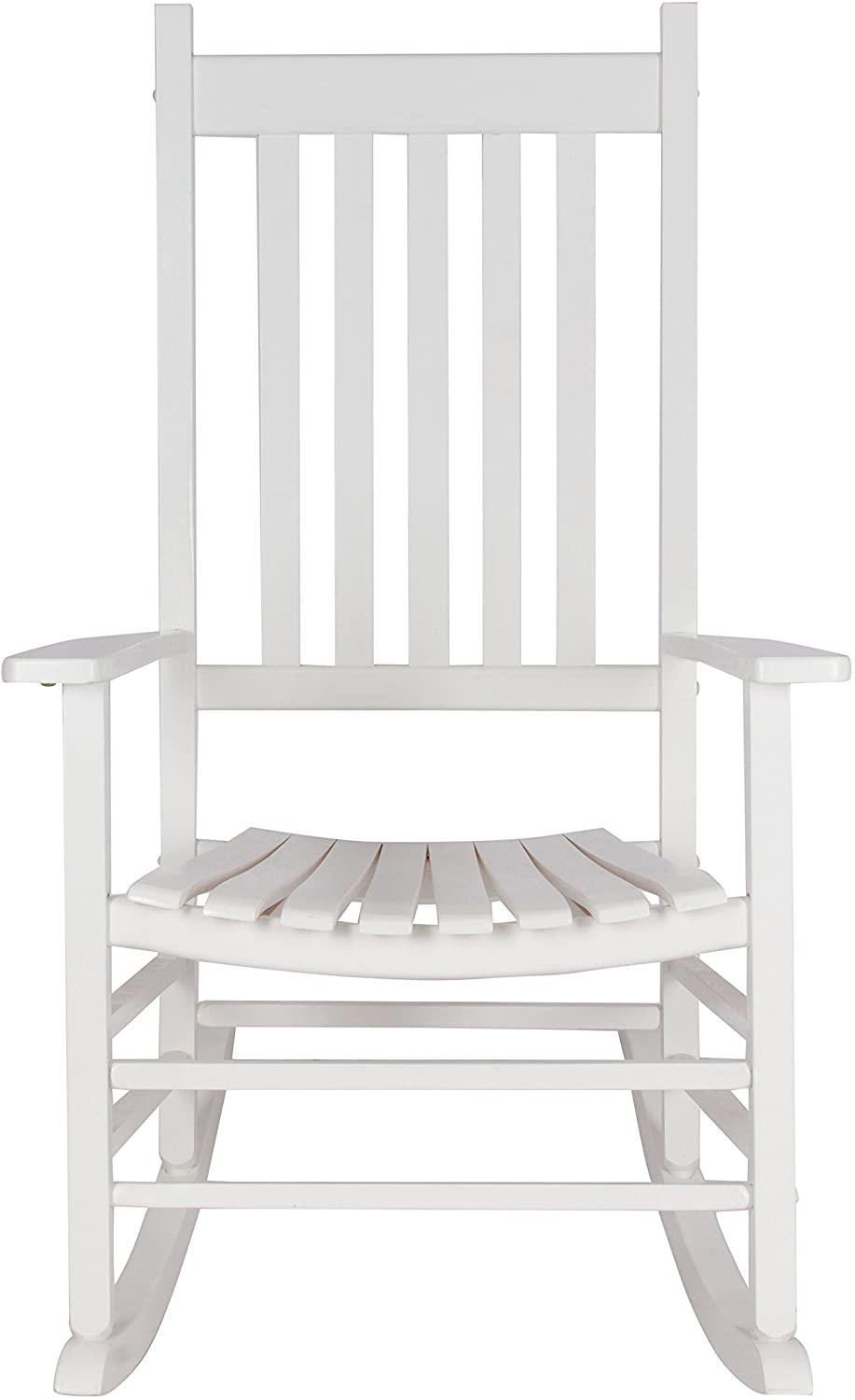 Vermont Porch Rocker, White - Ouch Cart