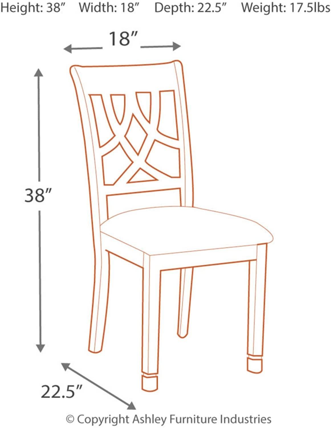 Leahlyn Dining Upholstered Side Chair - Pierced Splat Back - Set of 2 -Brown - Ouch Cart