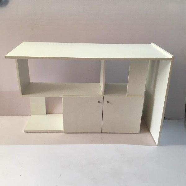 Folding Rotating L - Shaped Corner Desk/Computer Table For Office & Home By Miza - Ouch Cart