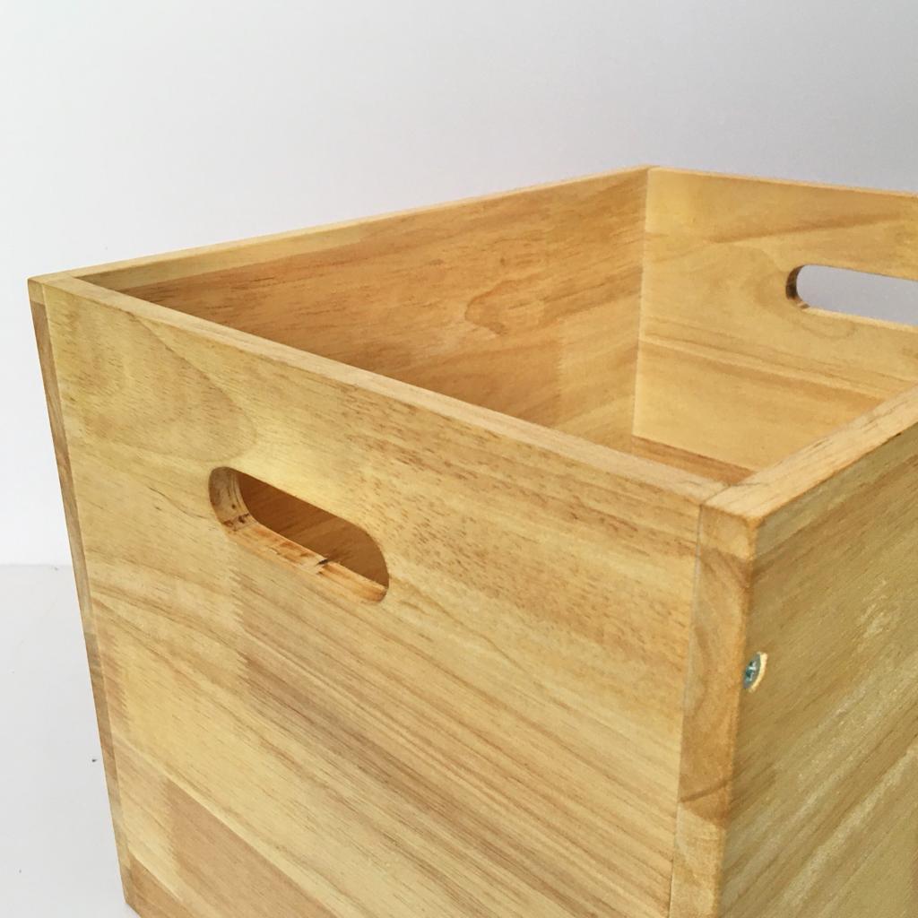 Wooden Storage Crate Box/Tool Box For Home Organiser ( With Complementary Coaster ) By Miza