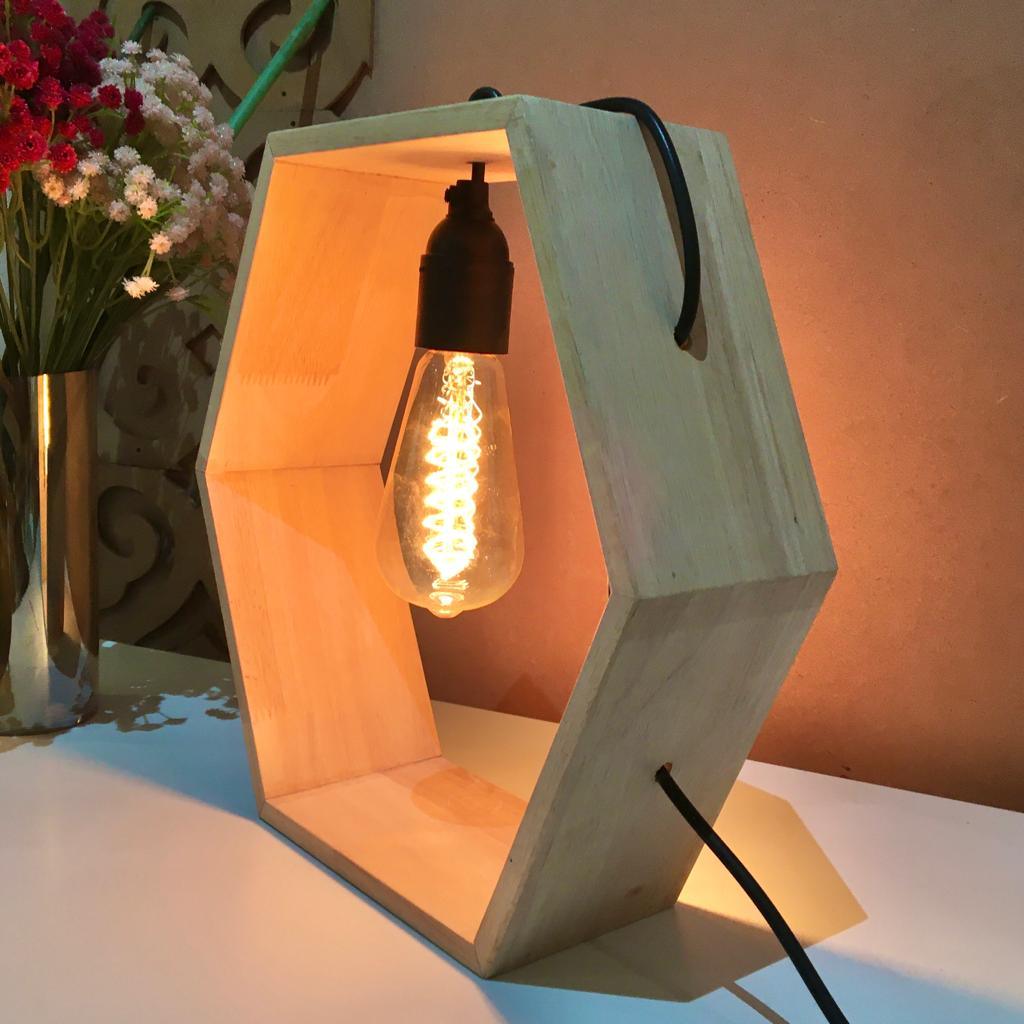 Hexagon Design Table Lamp /Hanging Lamp By Miza - Ouch Cart