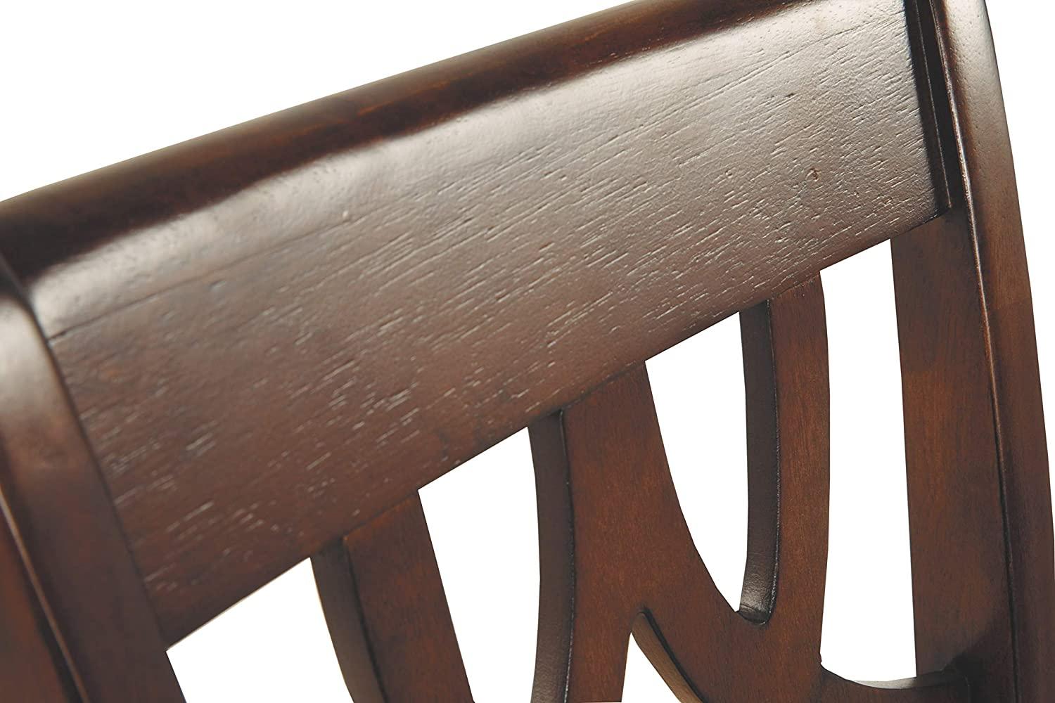 Leahlyn Dining Upholstered Side Chair - Pierced Splat Back - Set of 2 -Brown - Ouch Cart