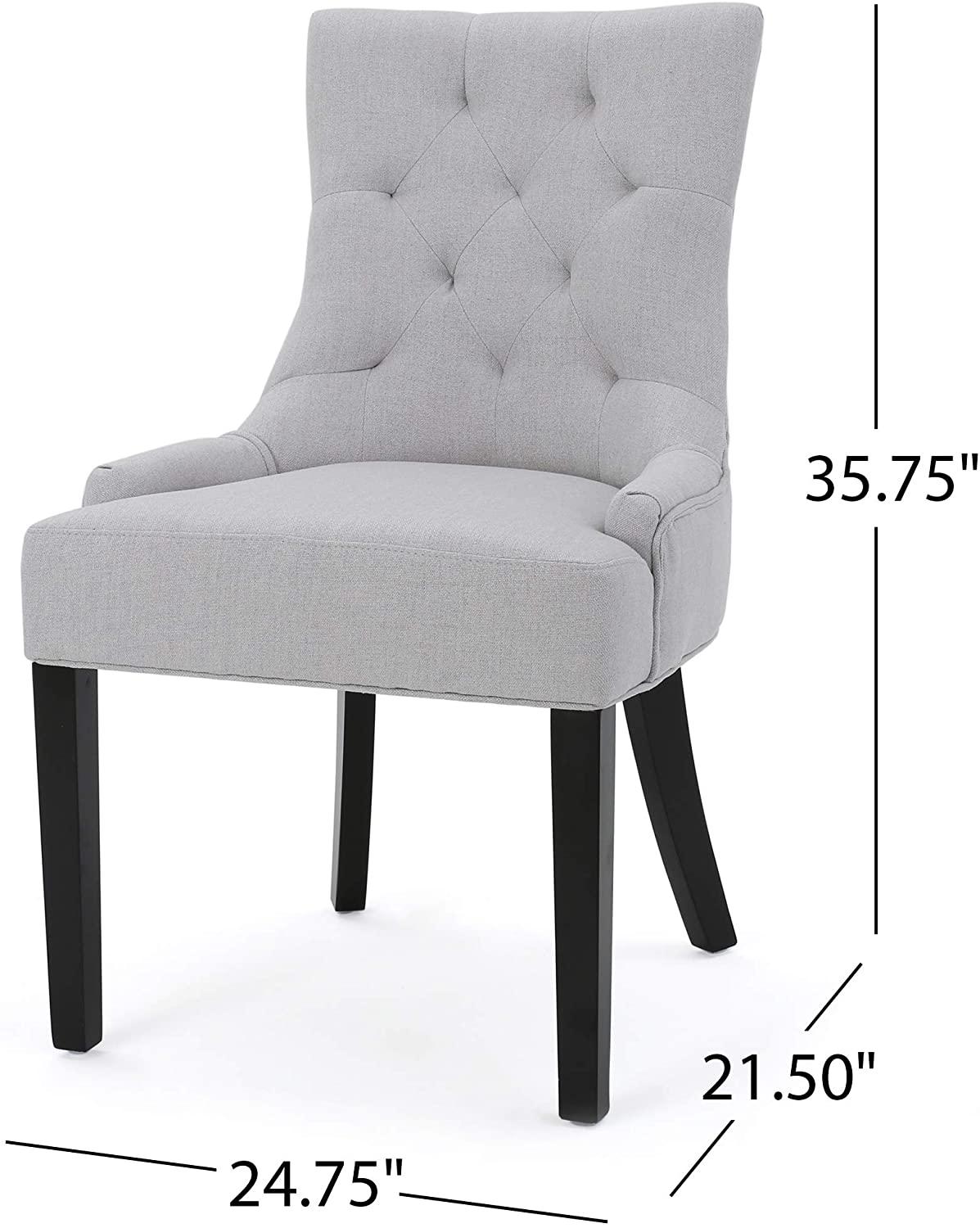 Hayden Fabric Dining Chairs, 2-Pcs Set - Ouch Cart