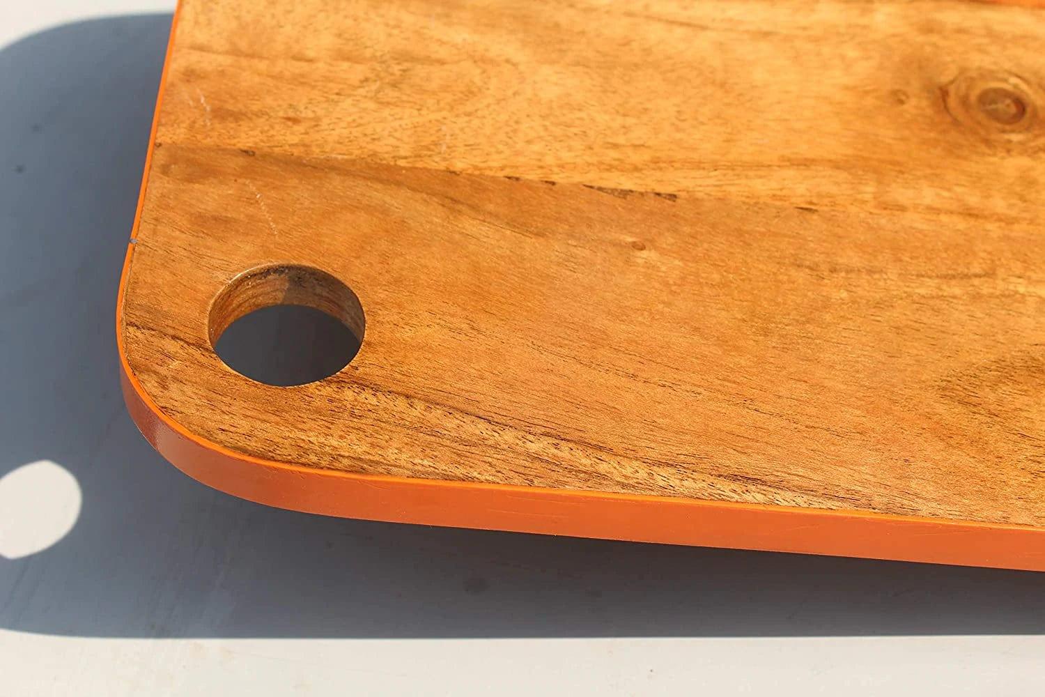 ACACIA WOOD CHOPPING BOARD CUM SERVING TRAY - Ouch Cart