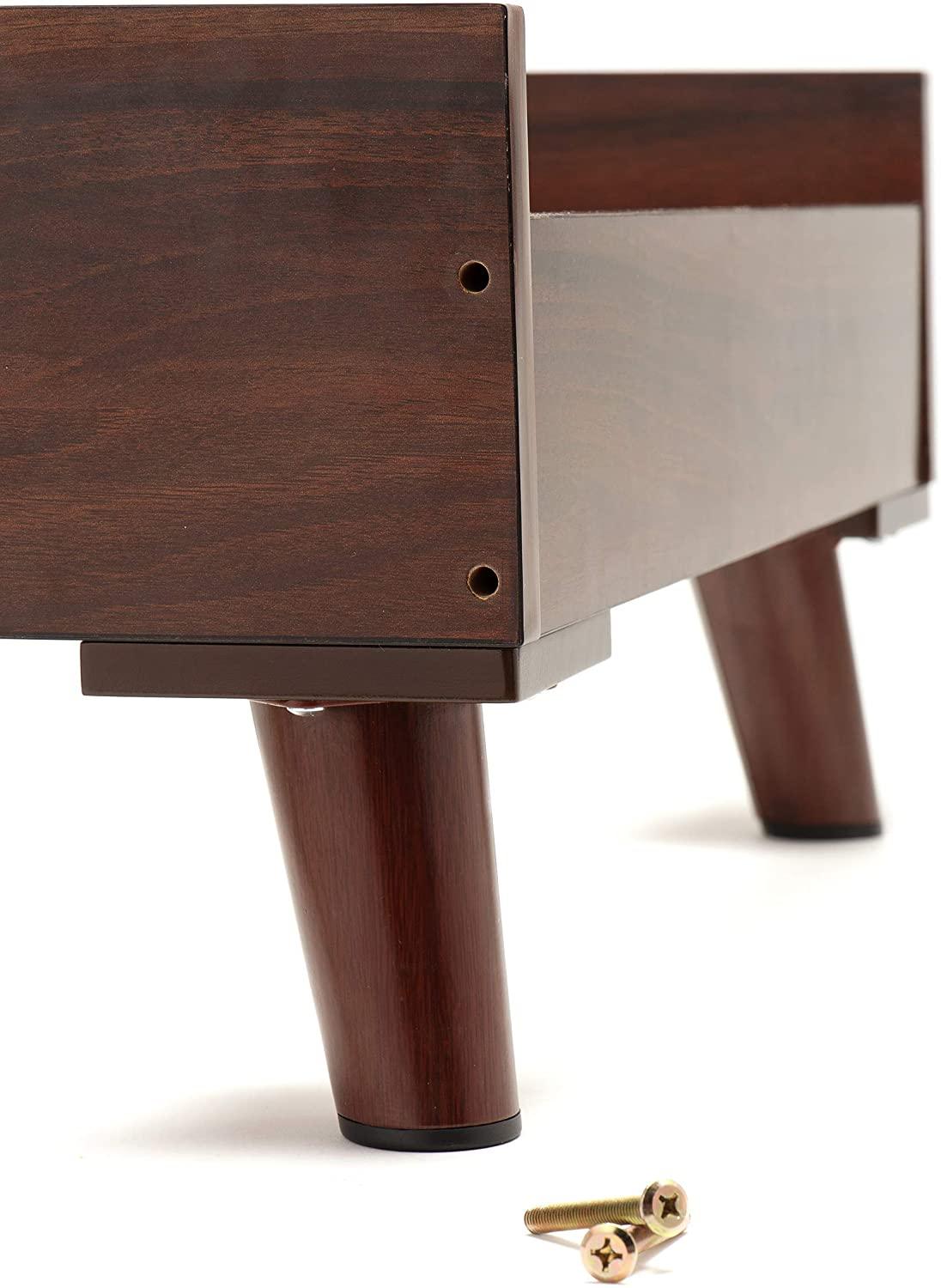 Pet Bed Frame for Small, Medium, and Large Dogs and Cats - Elevated Mid-Century Modern Style Platform Dog Bed - Ouch Cart