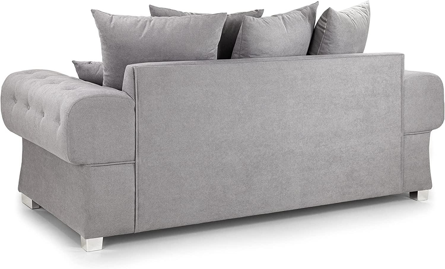 Sofa Verona Fabric Corner Sofa - 2 Seater (Grey, - Ouch Cart
