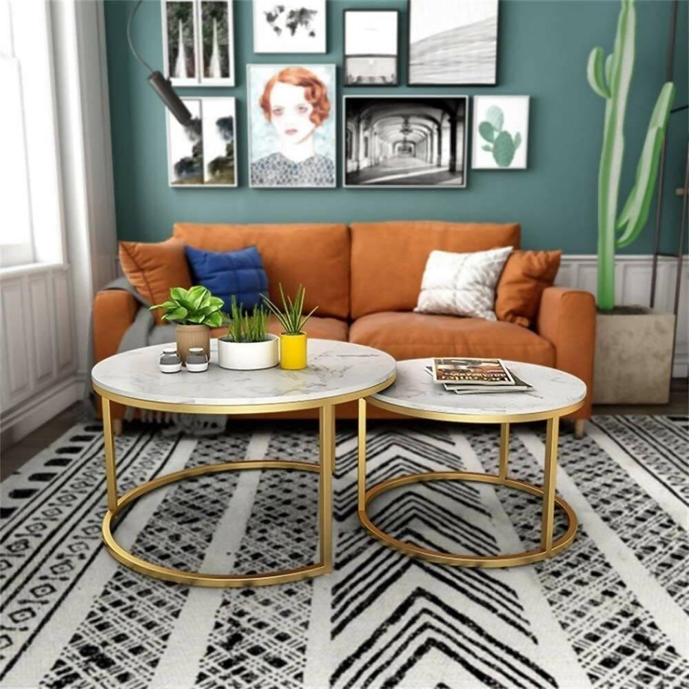 Nordic Nesting Coffee Table Set Of 2 - Ouch Cart