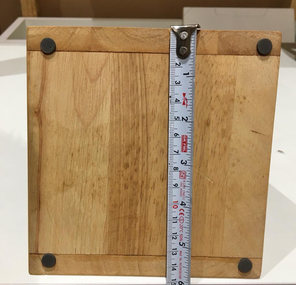 Stylish Triangular Wooden Book Holder For Study Table/Office Table ( With Complementary Coaster ) By Miza - Ouch Cart