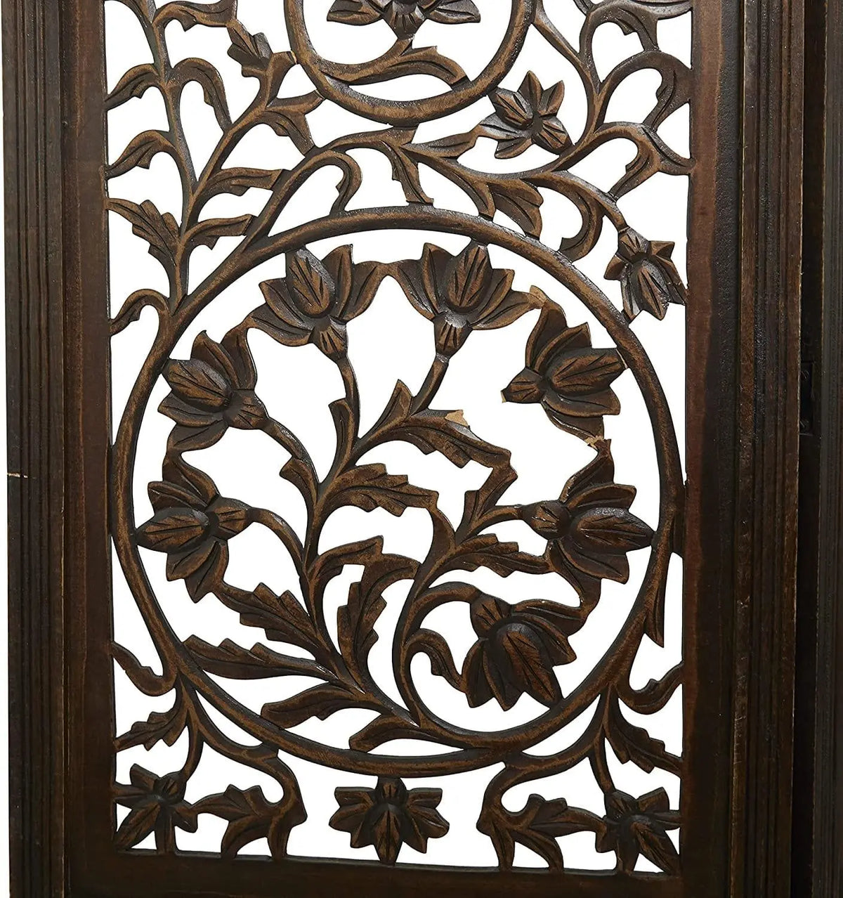 Wood Screen 4 Panel Decorative Protection - Ouch Cart