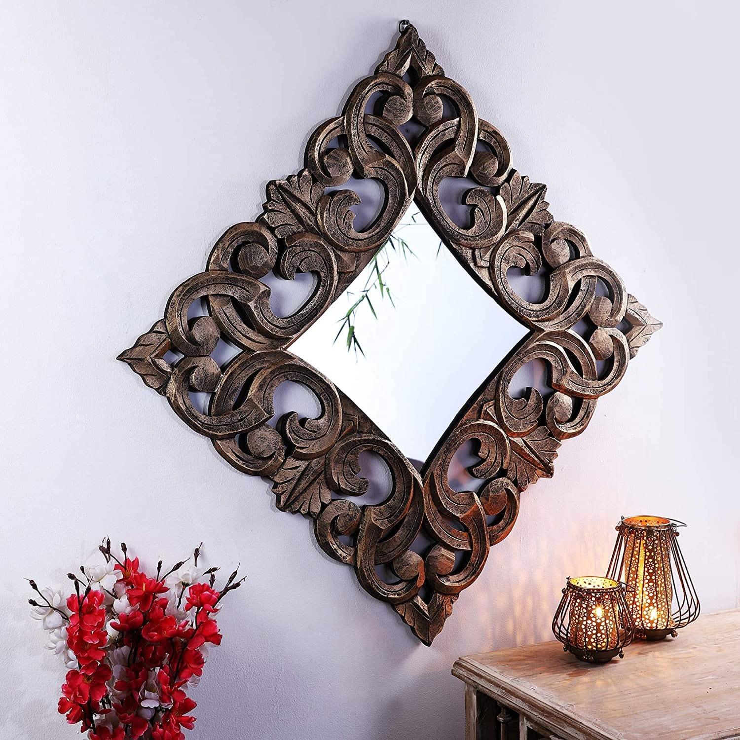 Design Pepperfry Decorative Mirrors Beautiful Design Wall Mirror
