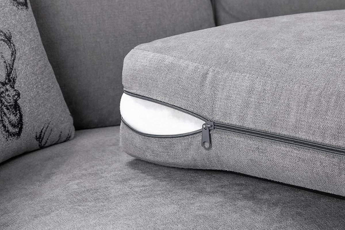 Sofa Verona Fabric Corner Sofa -Grey, Armchair) - Ouch Cart