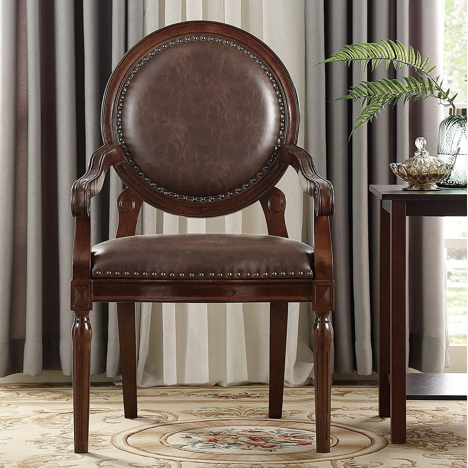 Accent Antique Design Upholstered Chair - Ouch Cart