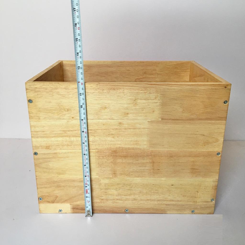 Wooden Storage Crate Box/Tool Box For Home Organiser ( With Complementary Coaster ) By Miza - Ouch Cart