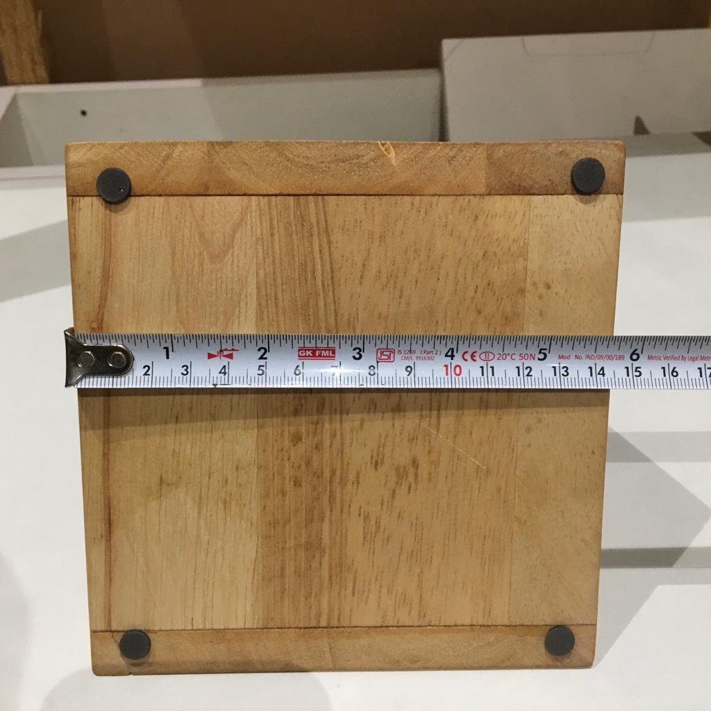 Stylish Triangular Wooden Book Holder For Study Table/Office Table ( With Complementary Coaster ) By Miza - Ouch Cart