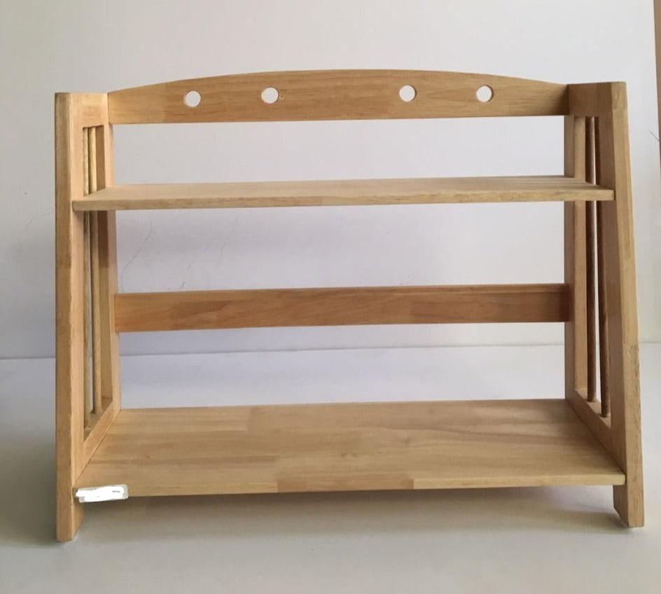 Kitchen Wooden Condiment / Spice Rack Two Layers By Miza - Ouch Cart
