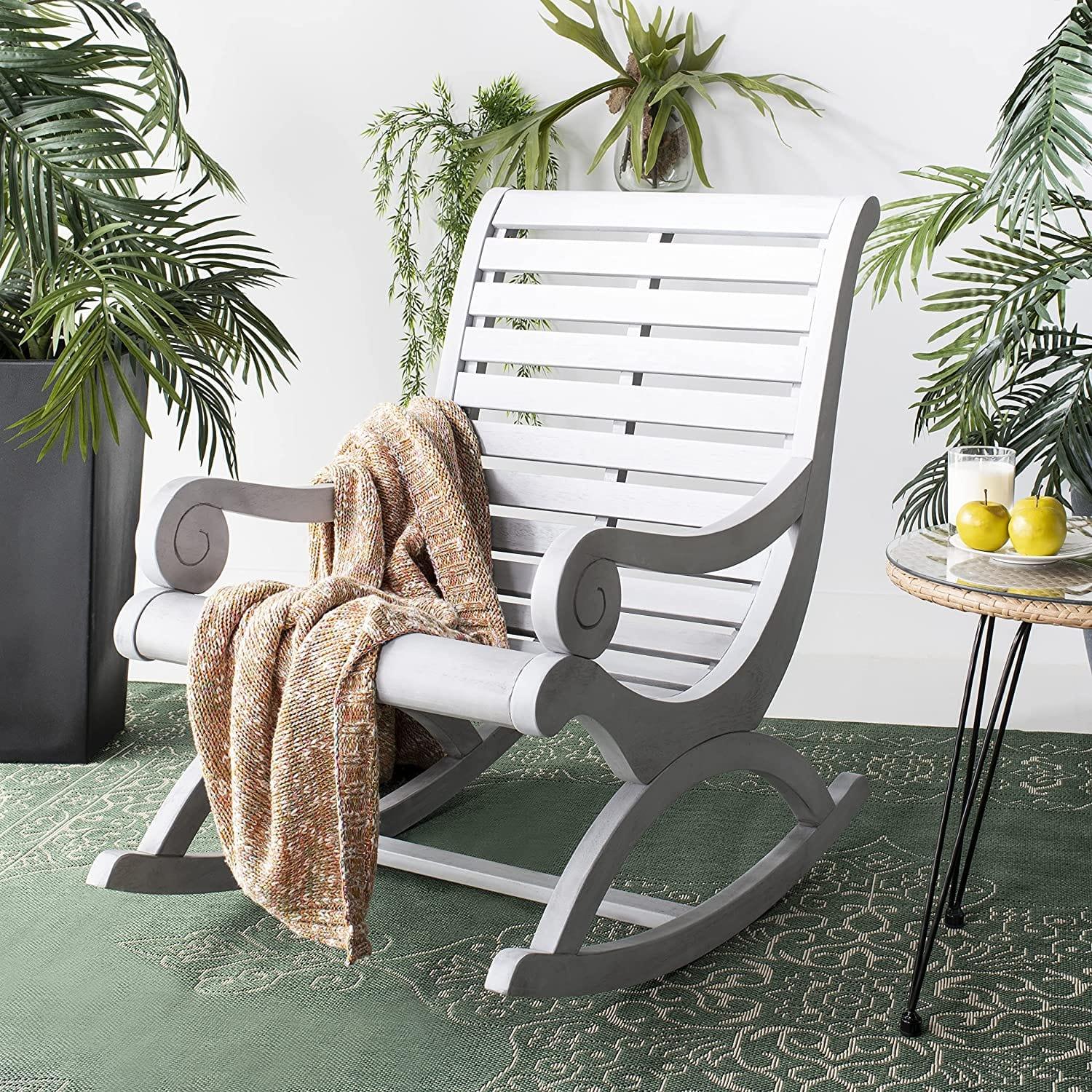 Outdoor Collection Sonora Ash Grey Rocking Chair - Ouch Cart