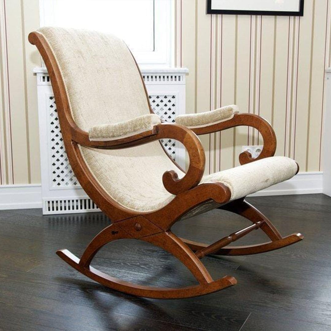 Aamazing Hand Carved Rocking Chair (Teak Wood )