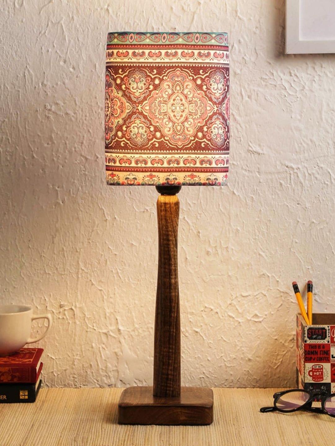 Ancient Art Wooden Lamp - Ouch Cart