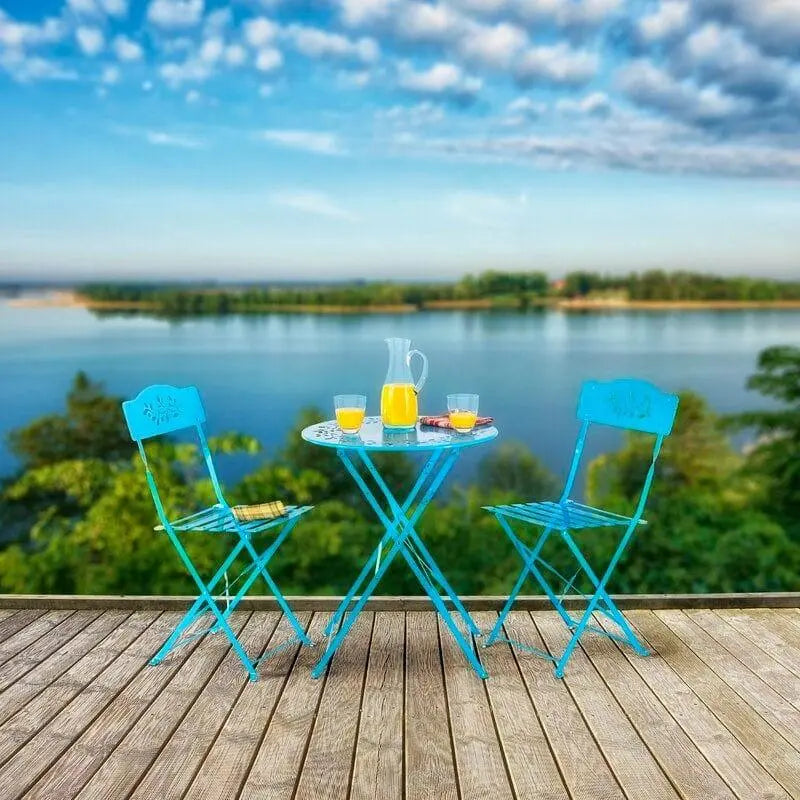 Round 2 - Person Long Bistro Set - Ouch Cart