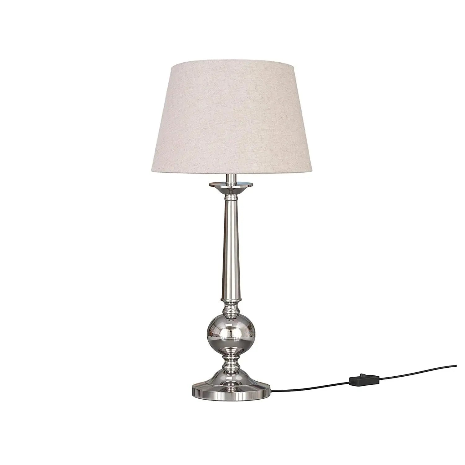 Aluminium Nickel Silver Table Lamp - Ouch Cart