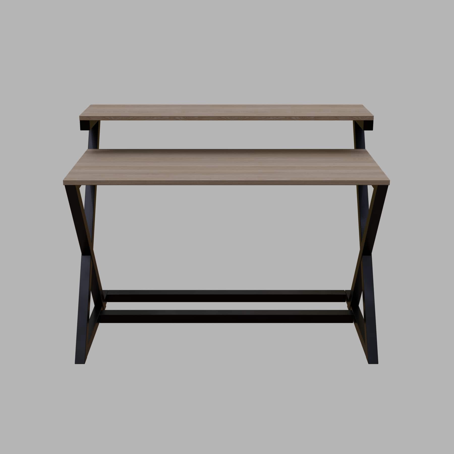 Austin Study Table with Upper Shelve in Wenge Color