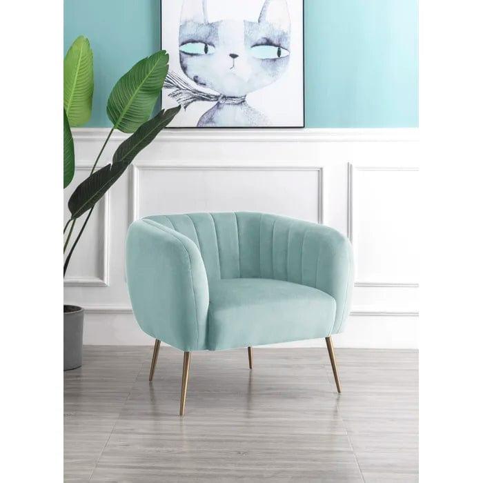 Aylin Wide Velvet Tub Chair - Ouch Cart