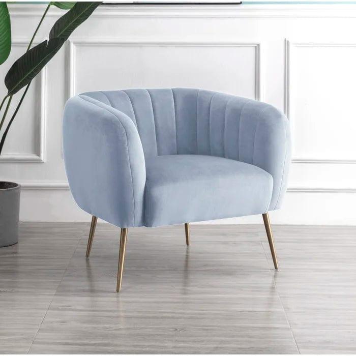 Aylin Wide Velvet Tub Chair - Ouch Cart