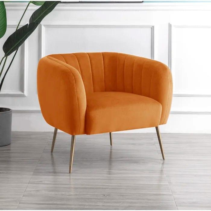Aylin Wide Velvet Tub Chair - Ouch Cart