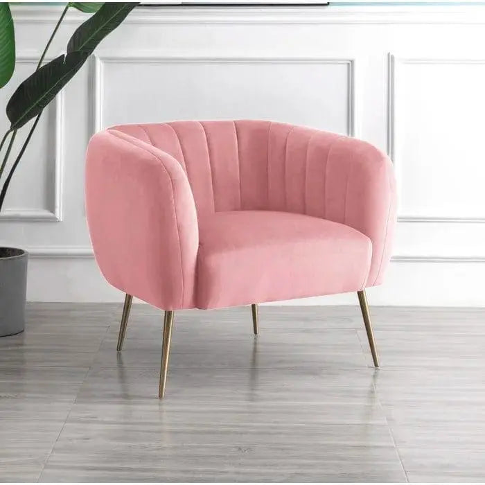 Aylin Wide Velvet Tub Chair - Ouch Cart
