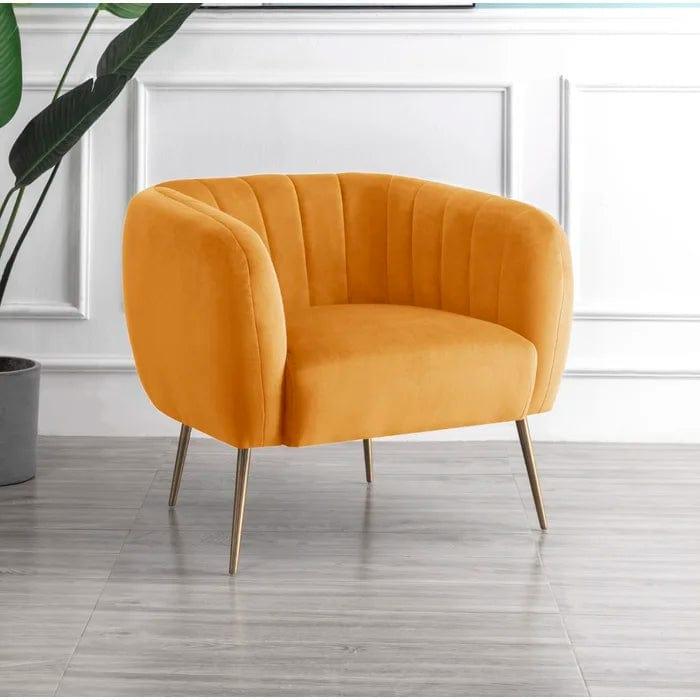 Aylin Wide Velvet Tub Chair - Ouch Cart