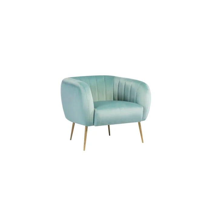 Aylin Wide Velvet Tub Chair - Ouch Cart