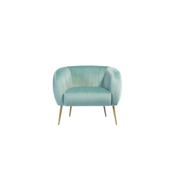 Aylin Wide Velvet Tub Chair - Ouch Cart