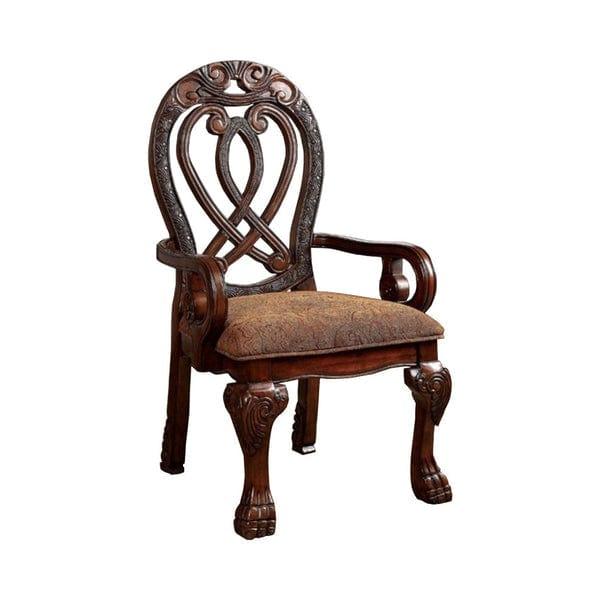 Wyndmere Traditional Arm Chair, Cherry Finish, - Ouch Cart