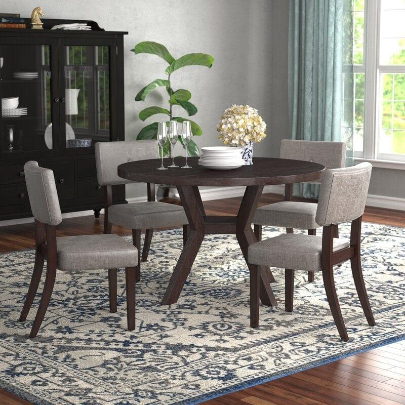Wooden Dining Table Sets Online - Balentine 4 - Person Dining Set