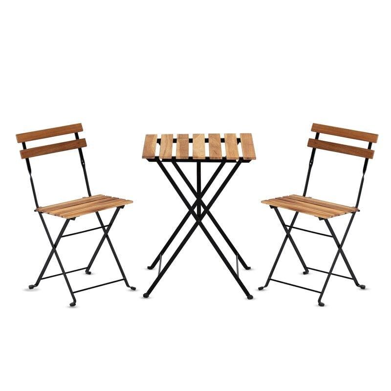 OUTDOOR FURNITURE GARDEN PATIO SEATING SET 1+2 CHAIRS AND TABLE SET BALCONY FURNITURE COFFEE TABLE SET - Ouch Cart