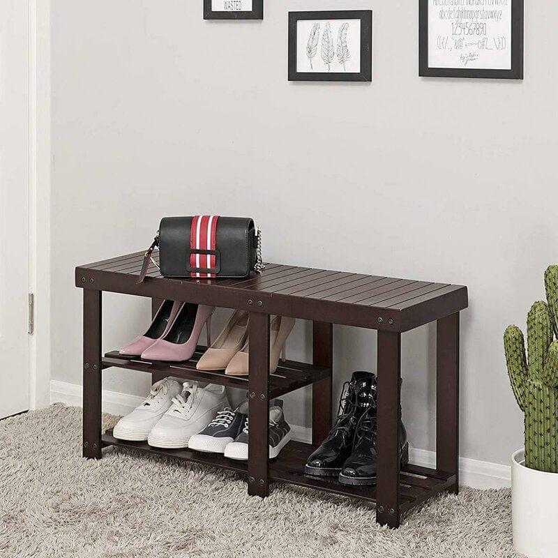Buy Shoe Rack Online in India | Shoe Rack with Seating | Shoe Rack with Storage Online | Wooden Shoe Rack in India