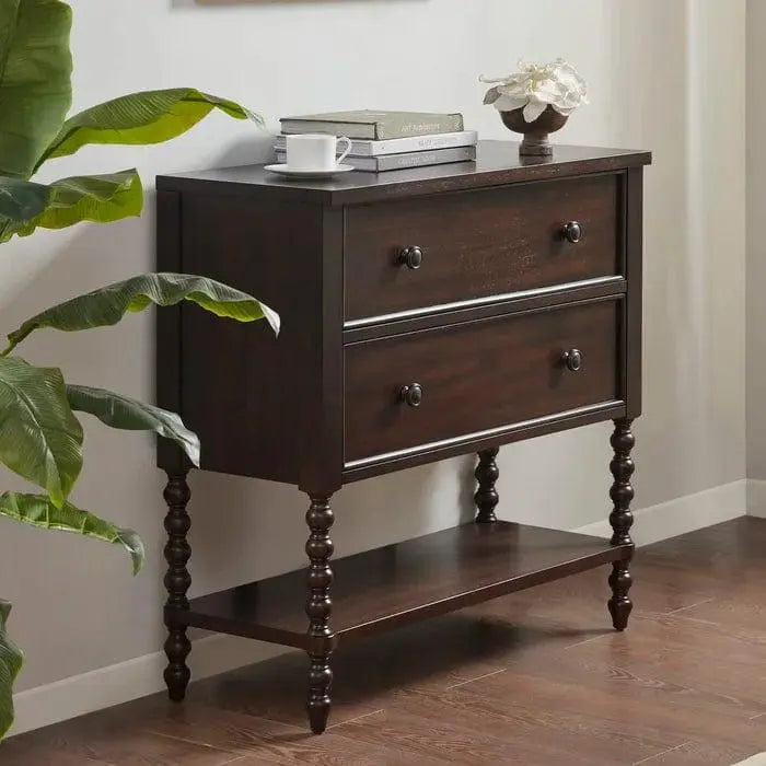 Beckett Solid Wood 2-Drawer Accent Chestv - Ouch Cart