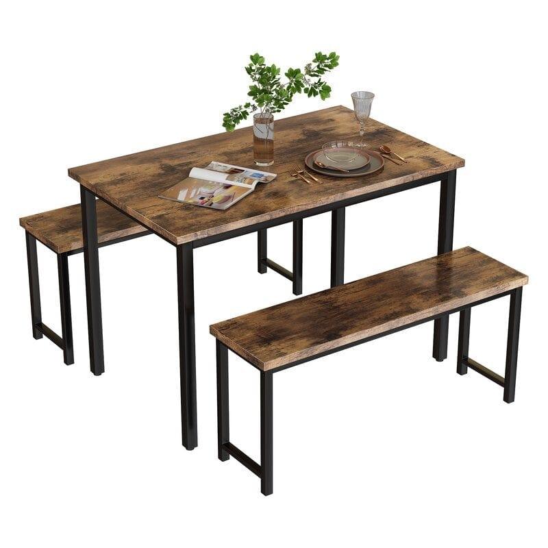 Blomkest 4 - Person Breakfast Nook Dining Set - Ouch Cart