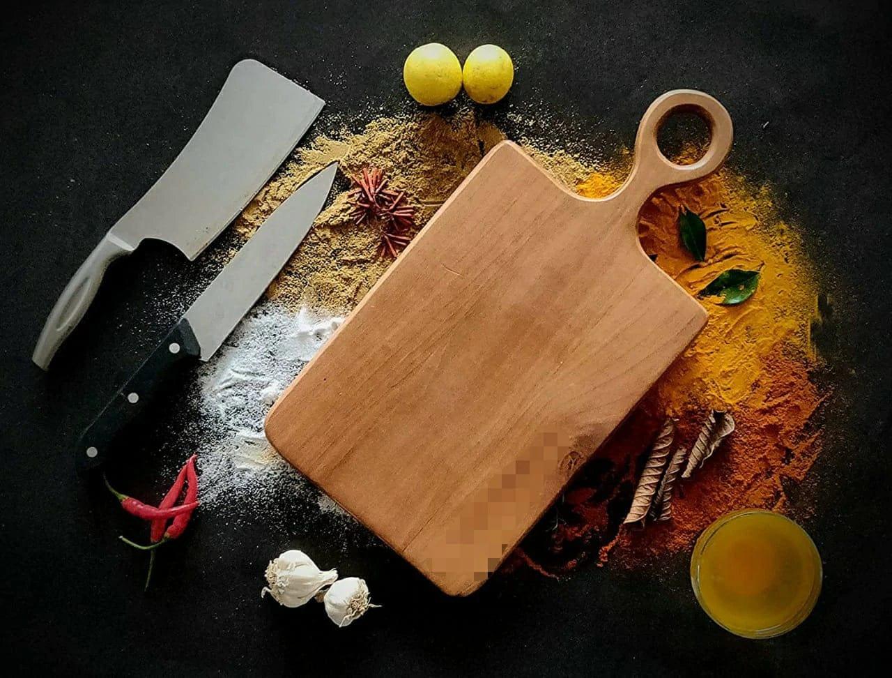 PREMIUM WOODEN CHOPPING BOARD II WATER PROOF - Ouch Cart