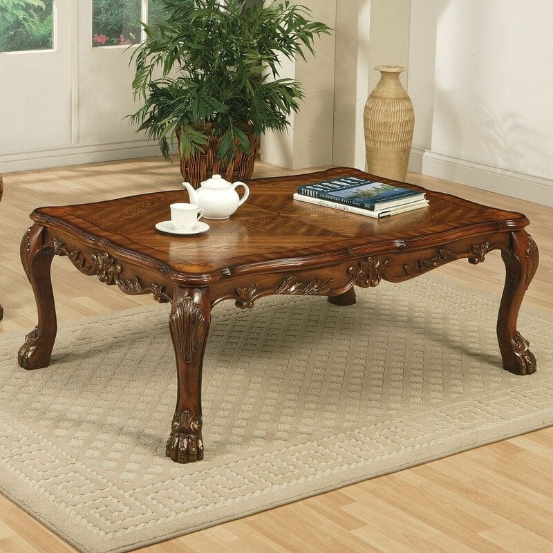 Buy Solid Wood Coffee Table with 4 Legs, Tea Table, Center Table, Teapoy Online