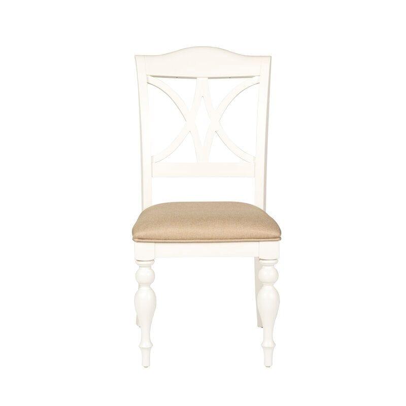 Wooden Cato Cross Back Side Dinning Chair (Set of 2) - Ouch Cart