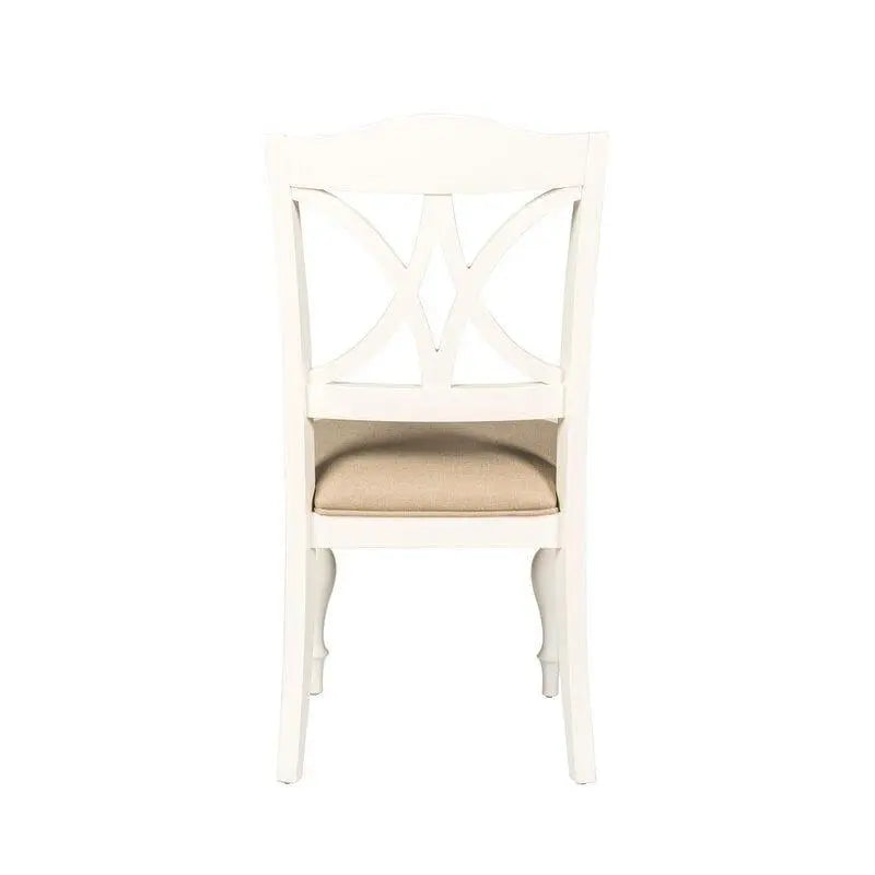 Wooden Cato Cross Back Side Dinning Chair (Set of 2) - Ouch Cart