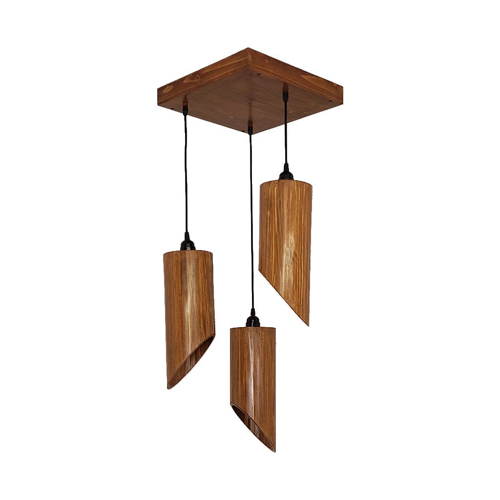 Cedar Brown Cluster Hanging Lamp (BULB NOT INCLUDED)