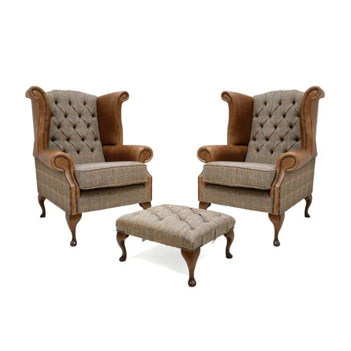 Chilmark Upholstered Wingback Chair - Ouch Cart