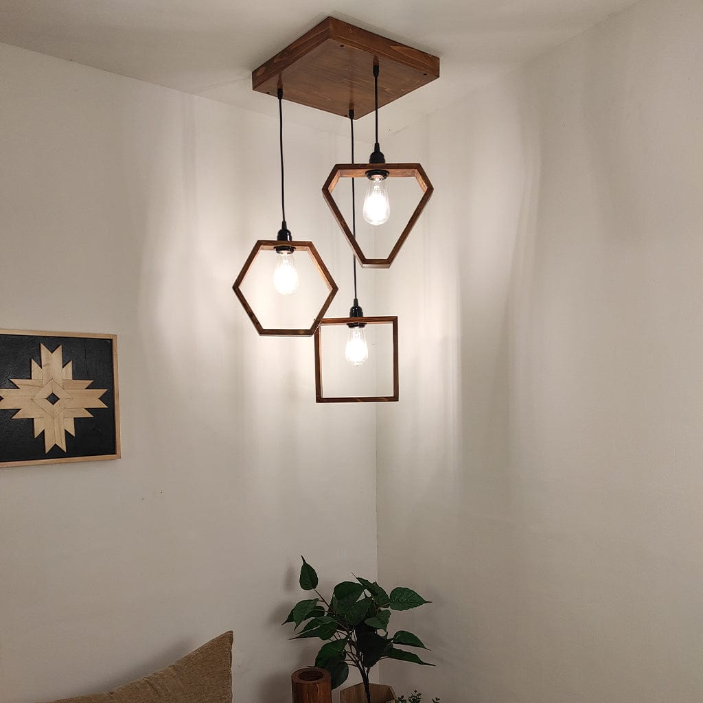Clark Brown Cluster Hanging Lamp (BULB NOT INCLUDED)