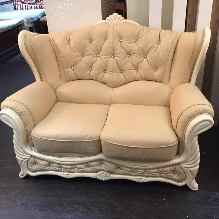 Click Leather Loveseat - Ouch Cart