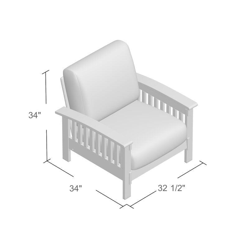Teak Wood Lounge Chair Sofa Arm Chair for Living Room/Home/Offices - Ouch Cart