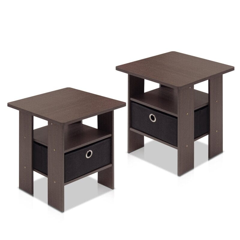 Coughlin Tall End Table Set with Storage (Set of 2)